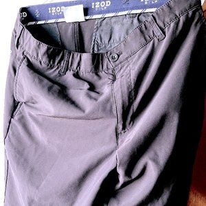 IZOD Golf 36" Black Men's Shorts